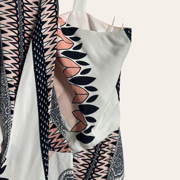 Reiss Hope Scarf Print Halter Wrap Dress Size 6 - Picture 7 of 13